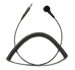 12' Coil Cord, Black, 4mm, Classic-5PK