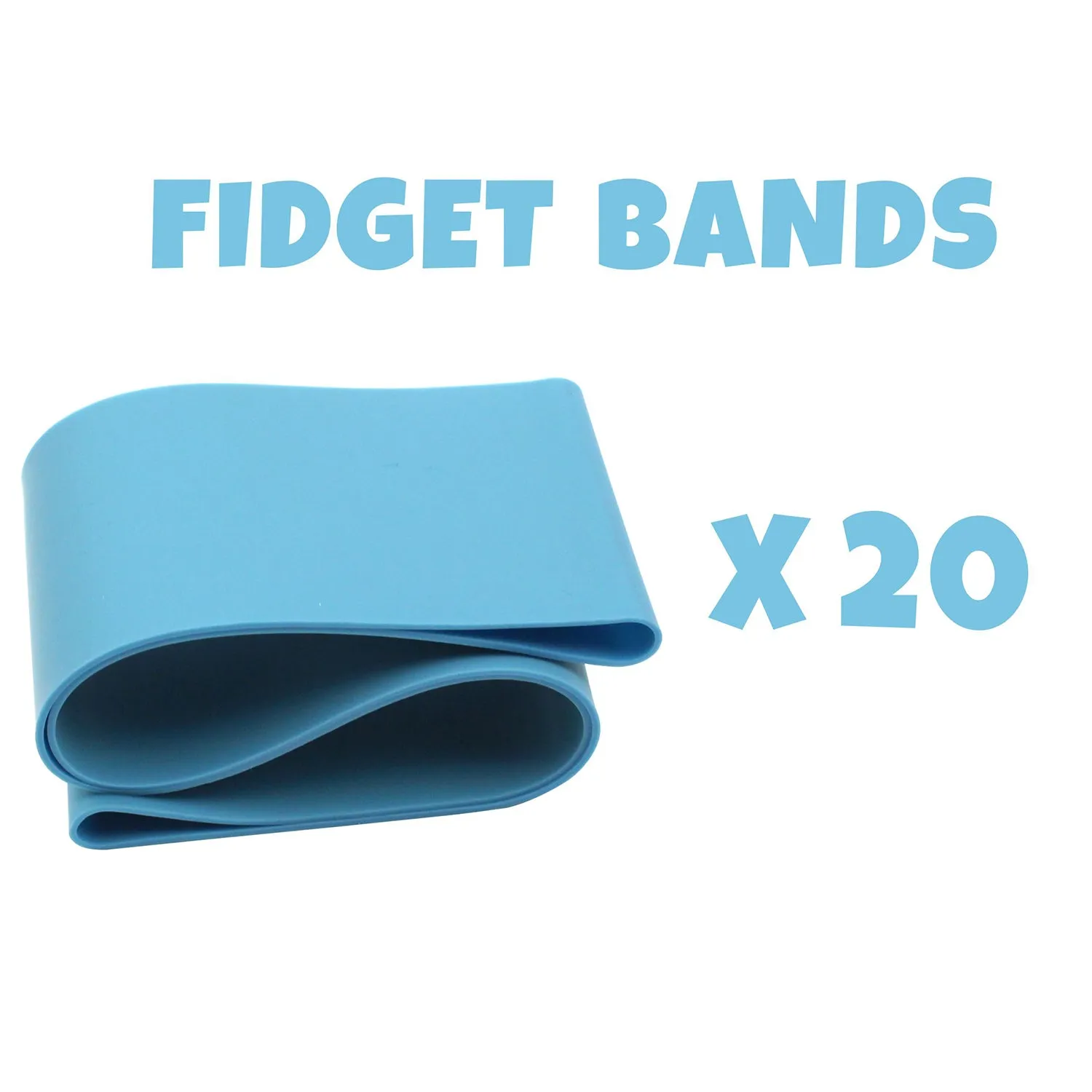 20 Pack High Resistance Chair Bands, Classroom Bundle, Foot Fidgets for Kids, Fits School and Classroom Chairs, ADHD and Sensory Fidgets, Helps Kids Focus and Learn