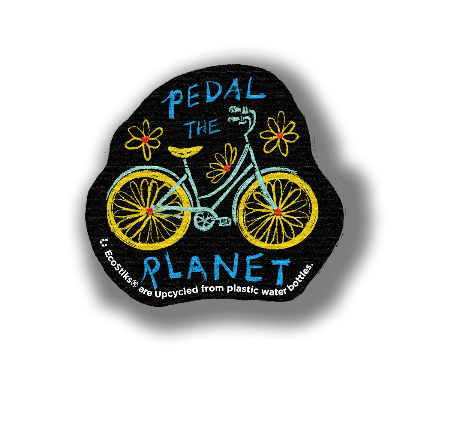 3" x 2" Pedal the Planet EcoStiks Patches