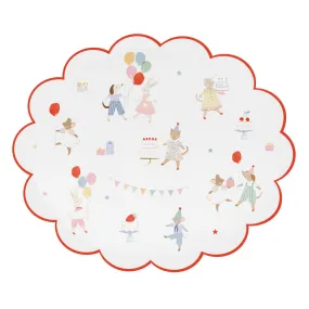 Animal friends dinner plates