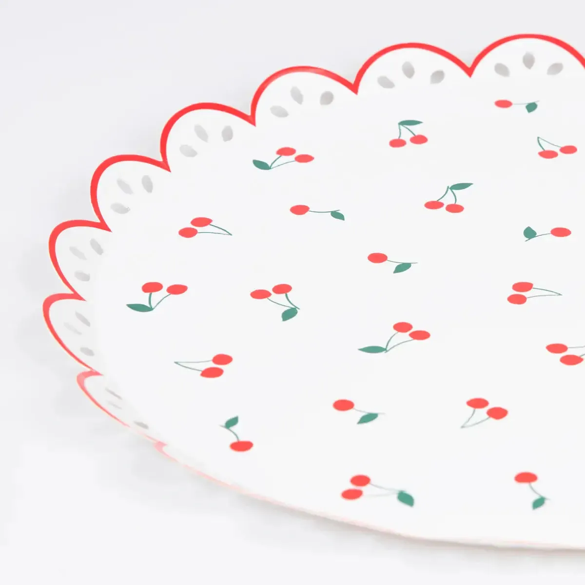 Cherry Pattern Dinner Plates (x 8)