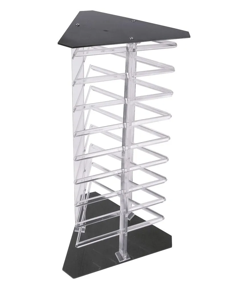 Clear Acrylic 3-Sided Rotating Earring Card Display Stand