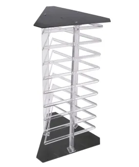 Clear Acrylic 3-Sided Rotating Earring Card Display Stand