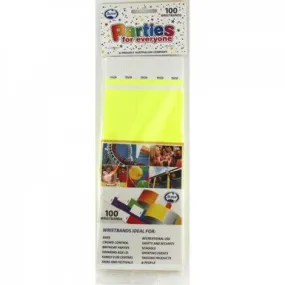 Id Wristbands Fluoro Yellow