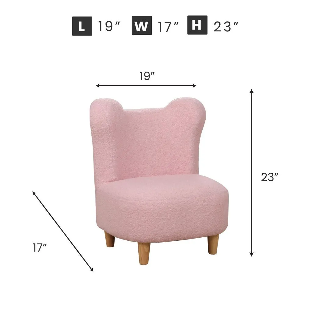 Kid's Club Chair-Teddy Bear Chair-Curved-Big Kid-Toddler