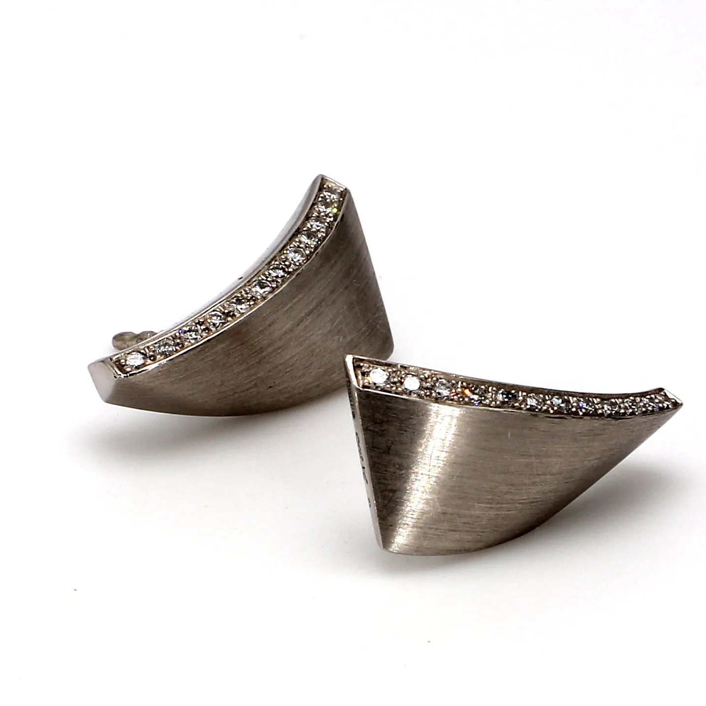 Modern Diamond Earrings
