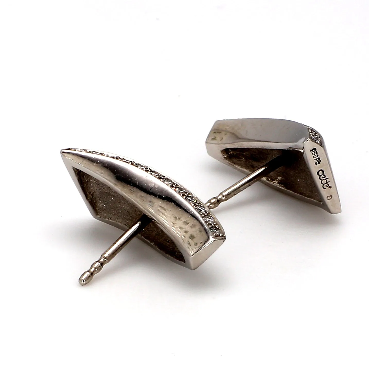 Modern Diamond Earrings