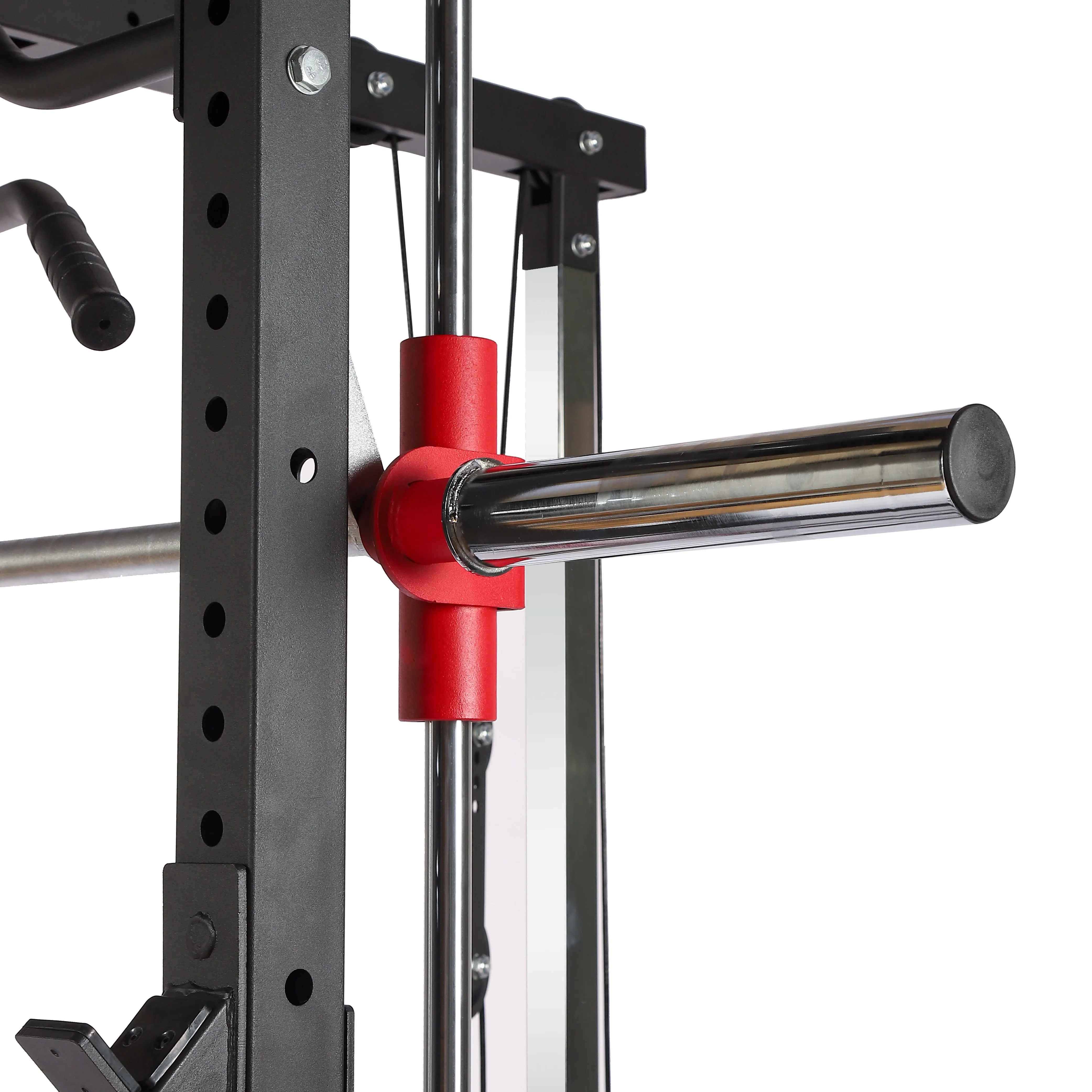 Multifunctional Half Rack Smith Machine Lat Pull Down Chest Press Dip Bar Landmine