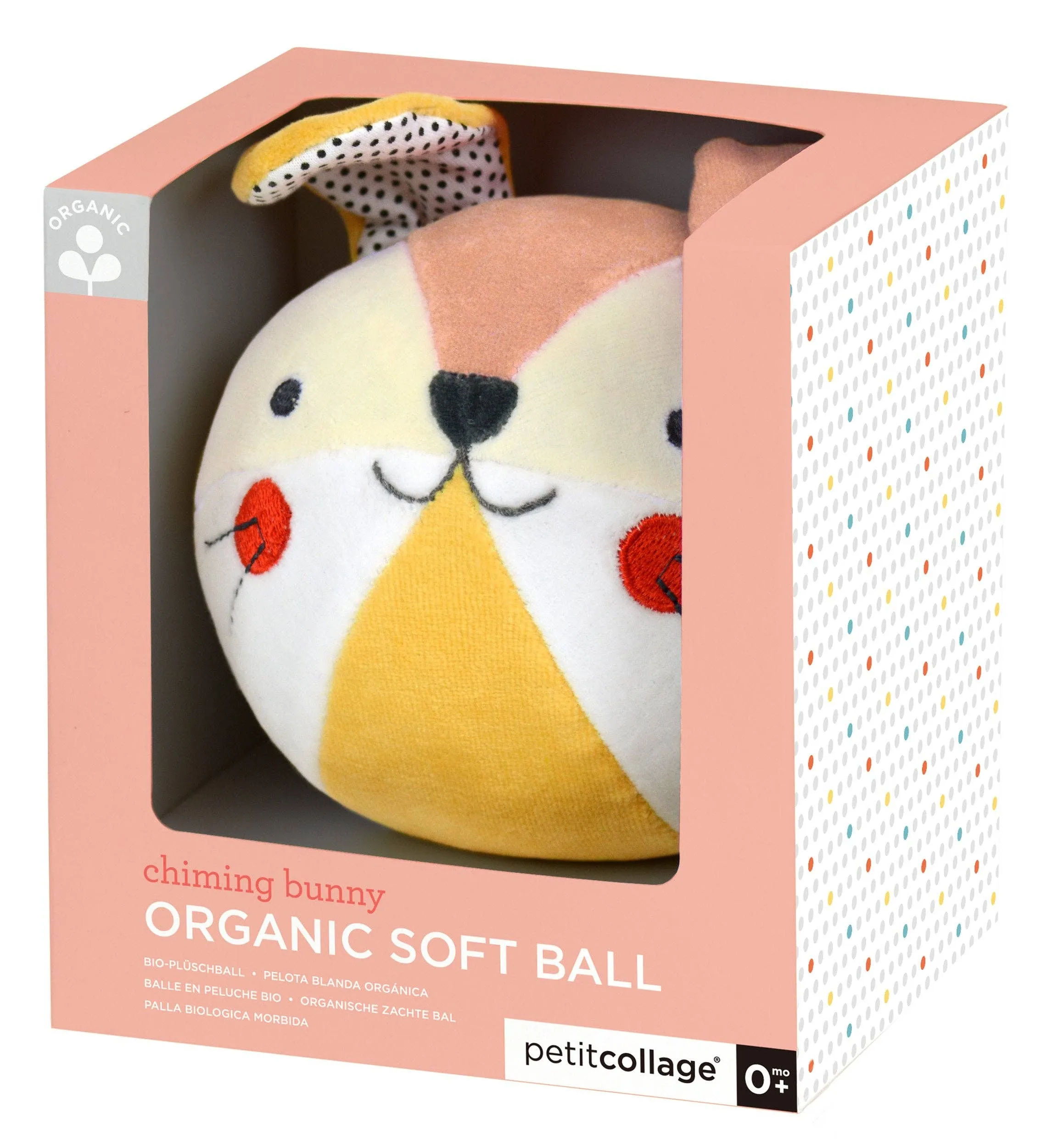 Organic Soft Chime Ball Baby Bunny