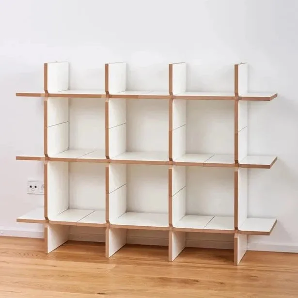 Quirky Modern Open Book Shelf/Shoe Rack Unit For Lobby/Passage/Living Room By Miza