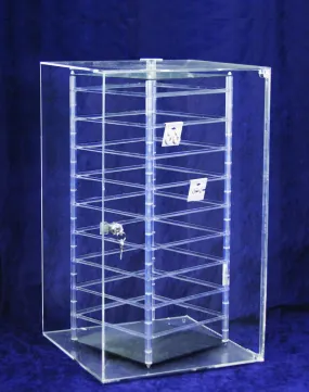 Rotating Acrylic Case for 144 pcs. 2" Hanging Earring Cards