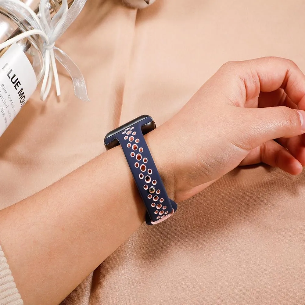 Slim strap iWatch Band Breathable sport silicone bracelet Series