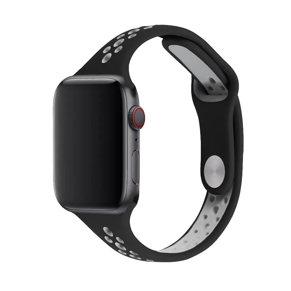 Slim strap iWatch Band Breathable sport silicone bracelet Series