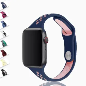 Slim strap iWatch Band Breathable sport silicone bracelet Series