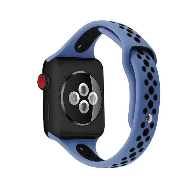 Slim strap iWatch Band Breathable sport silicone bracelet Series